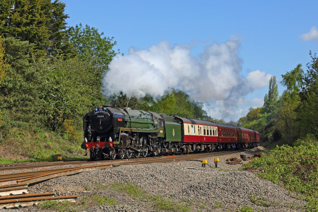 Обои картинки фото техника, паровозы, паровоз, рельсы, дорога, железная