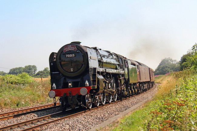 Обои картинки фото техника, паровозы, паровоз, рельсы, дорога, железная