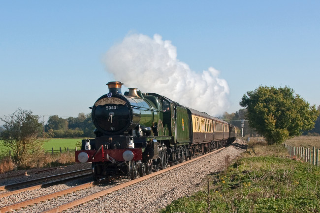 Обои картинки фото техника, паровозы, паровоз, железная, дорога, рельсы