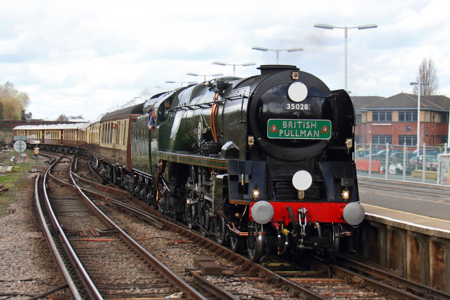 Обои картинки фото техника, паровозы, железная, паровоз, рельсы, дорога