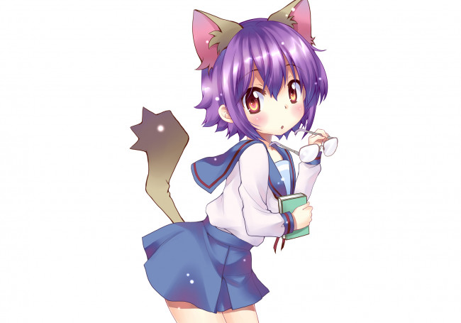 Обои картинки фото аниме, the melancholy of haruhi suzumiya, nagato, yuki, девочка, фон, hoshino, madoka