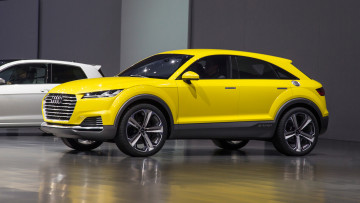 Картинка audi+tt+offroad+concept+2014 автомобили выставки+и+уличные+фото жёлтая concept 2014 offroad audi tt