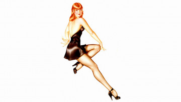 Картинка рисованное люди взгляд фон девушка рыжая улыбка