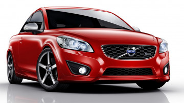 Картинка автомобили volvo вольво c30 красный