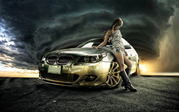 Картинка автомобили -авто+с+девушками bmw