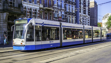 Картинка техника трамваи рельсы мостовая