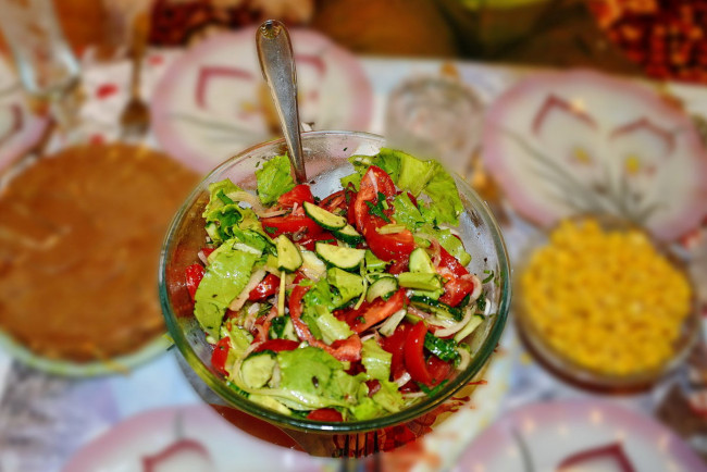 Обои картинки фото еда, салаты,  закуски, салат, ела