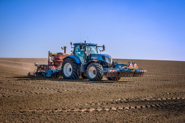 Обои картинки фото техника, тракторы, поле, трактор