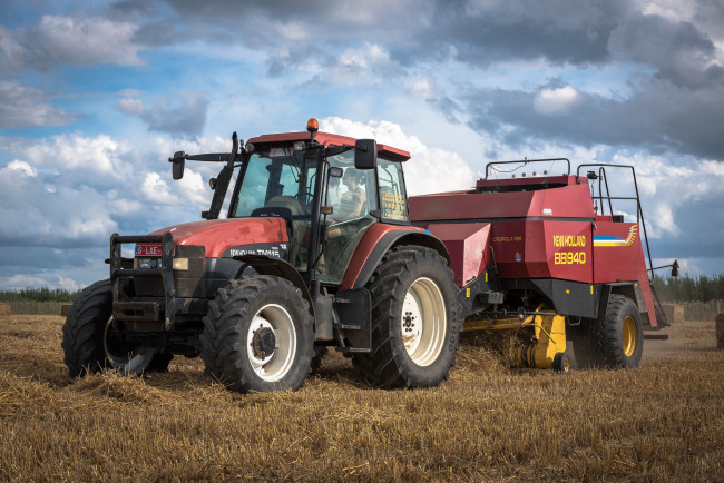 Обои картинки фото техника, тракторы, поле, трактор