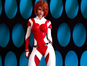 Картинка 3д+графика люди+ people фон взгляд девушка