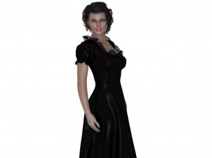 Картинка 3д+графика люди+ people девушка фон взгляд