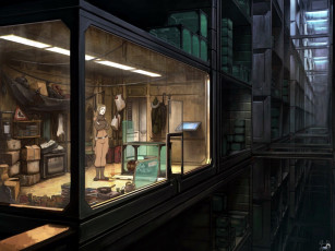 Картинка видео+игры a+new+beginning здание окна комната девушка