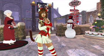 Картинка 3д+графика праздники+ holidays девушка взгляд фон