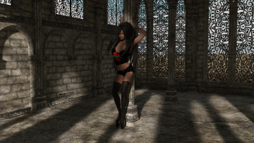 Картинка 3д+графика люди+ people фон взгляд девушка