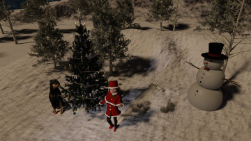 обоя 3д графика, праздники , holidays, фон, взгляд, девушка