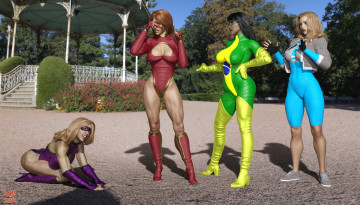 Картинка 3д+графика люди+ people фон взгляд девушки