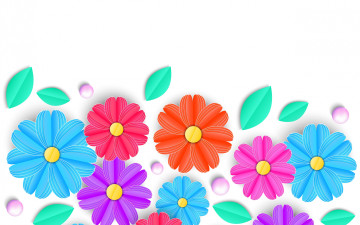 Картинка векторная+графика цветы+ flowers фон цветы