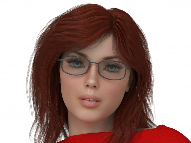 Обои картинки фото 3д графика, портрет , portraits, фон, взгляд, девушка