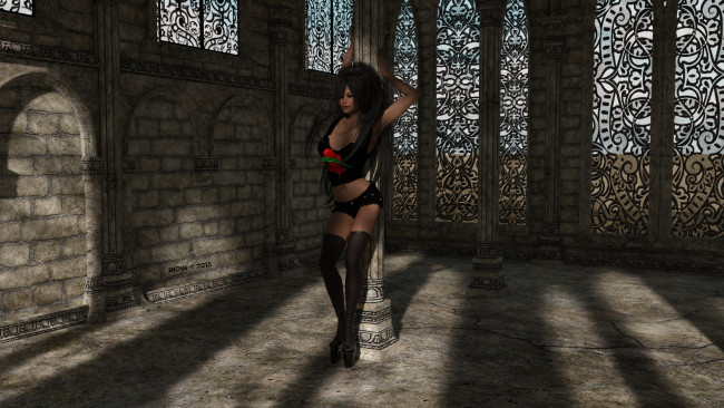 Обои картинки фото 3д графика, люди , people, фон, взгляд, девушка