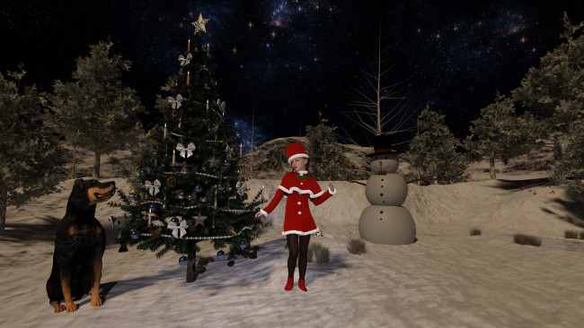 Обои картинки фото 3д графика, праздники , holidays, фон, взгляд, девушка