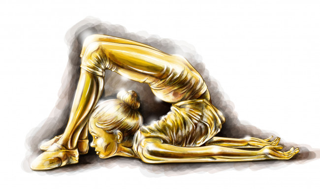 Обои картинки фото рисованное, люди, девушка, фон, поза