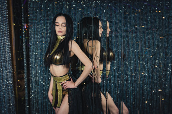 обоя девушки, - брюнетки,  шатенки, golden, girls, ночной, клуб, модель