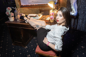 обоя девушки, - брюнетки,  шатенки, golden, girls, ночной, клуб, модель