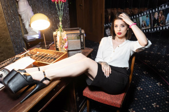 обоя девушки, - брюнетки,  шатенки, golden, girls, ночной, клуб, модель