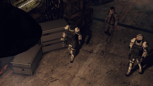 Обои картинки фото видео игры, afterfall,  insanity, люди, ящики