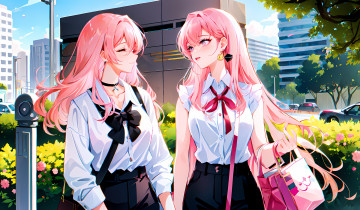 Картинка аниме unknown +другое+ нейросети графика нейроарт ai art нейронные сети рисунки нейро искусство девушки подруги