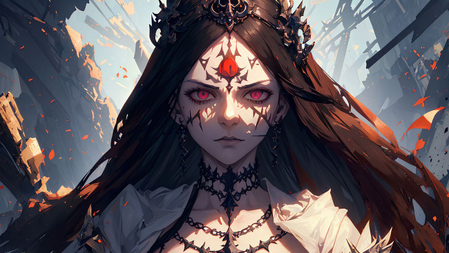 Обои картинки фото аниме, магия,  колдовство,  halloween, нейросети, графика, нейроарт, ai, art, нейронные, сети, рисунки, нейро, искусство, девушка