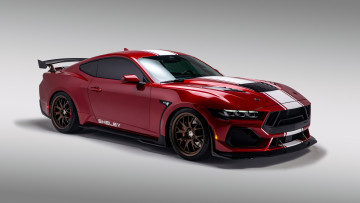 Картинка ford+shelby+super+snake+2024 автомобили mustang 840 лошадиных сил ford shelby super snake алюминиевый капот передние крылья из углепластика