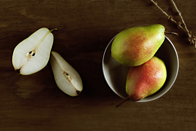 Обои картинки фото еда, груши