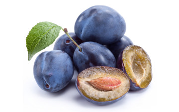 Картинка еда персики +сливы +абрикосы синие сливы макро