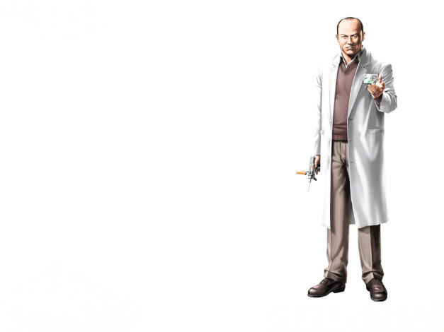 Обои картинки фото видео игры, breakdown, мужчина, ученый, халат, шприц