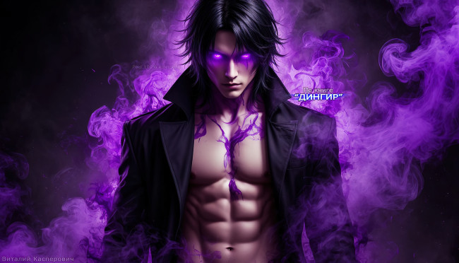 Обои картинки фото раш,  по книге “дингир”, 3д графика, фантазия , fantasy, по, книге, дингир, красивые, мужчины, сверхлюди, суперсилы, демоны, мускулистое, тело