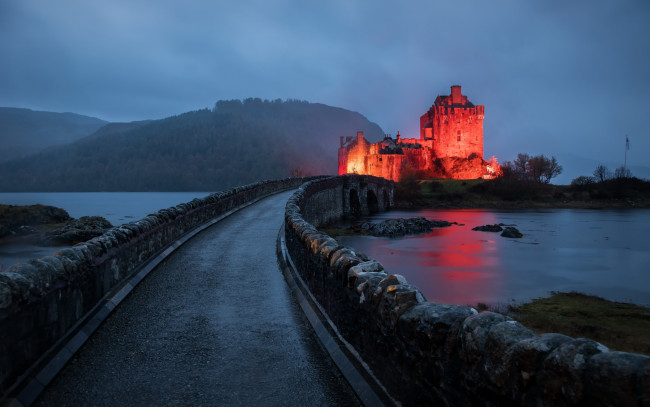 Обои картинки фото eilean donan castle, scotland, города, замок эйлен-донан , шотландия, eilean, donan, castle