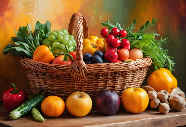 Обои картинки фото 3д графика, еда-, food, фрукты, овощи