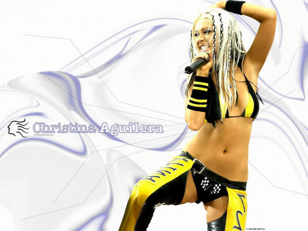 Обои картинки фото christina, aguilera, музыка