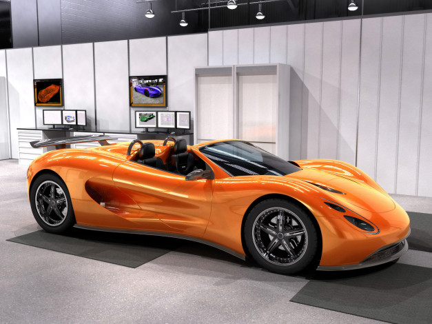 Обои картинки фото 2008, ronn, motor, scorpion, автомобили, 3д