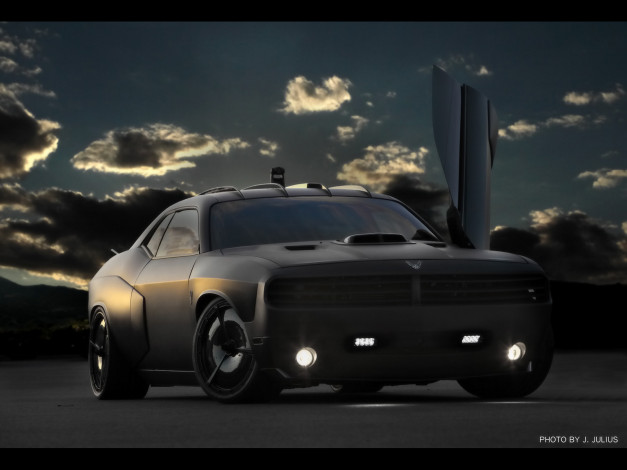 Обои картинки фото 2009, dodge, challenger, vapor, автомобили