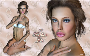 обоя 3д, графика, people, люди