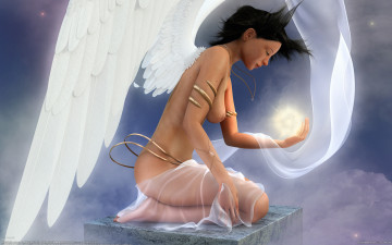 Картинка 3д графика angel ангел