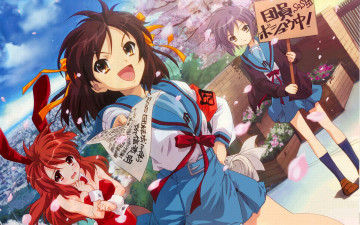 Картинка аниме the melancholy of haruhi suzumiya