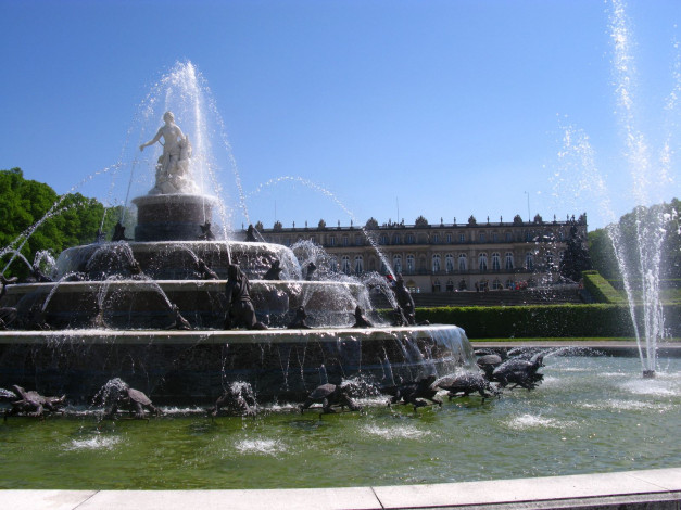 Обои картинки фото города, фонтаны, бавария, herrenhimzee