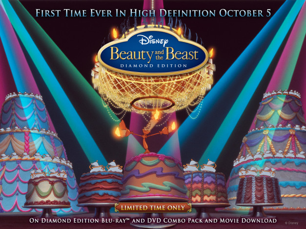 Обои картинки фото мультфильмы, beauty, and, the, beast