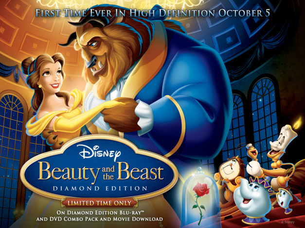 Обои картинки фото мультфильмы, beauty, and, the, beast