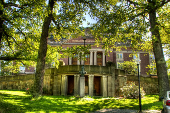 Картинка swedish academy stockholm города стокгольм швеция парк