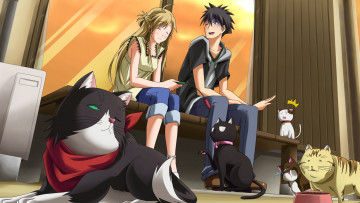 Картинка аниме nyankoi