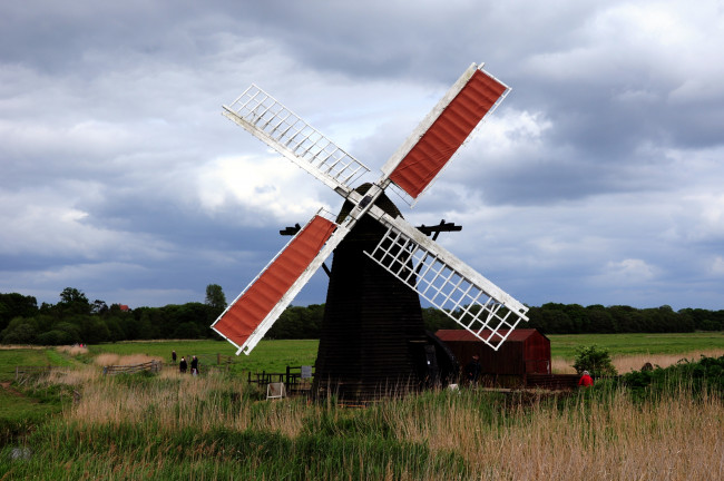 Обои картинки фото разное, мельницы, пейзаж, лопасти